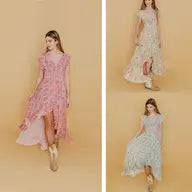 LANGES KLEID CARLOTA Grün