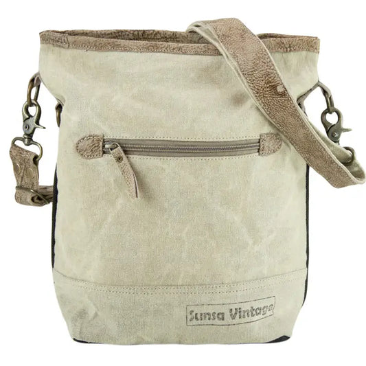 Sunsa Damen Umhängetasche. Vintage Handtasche aus Canvas