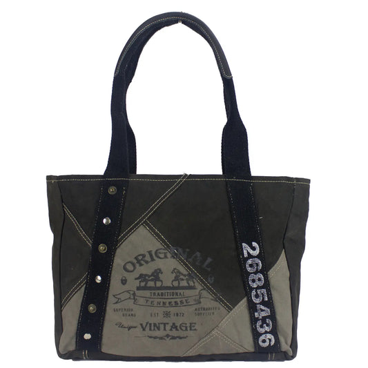 Sunsa Damen Handtasche. Schultertasche aus Canvas
