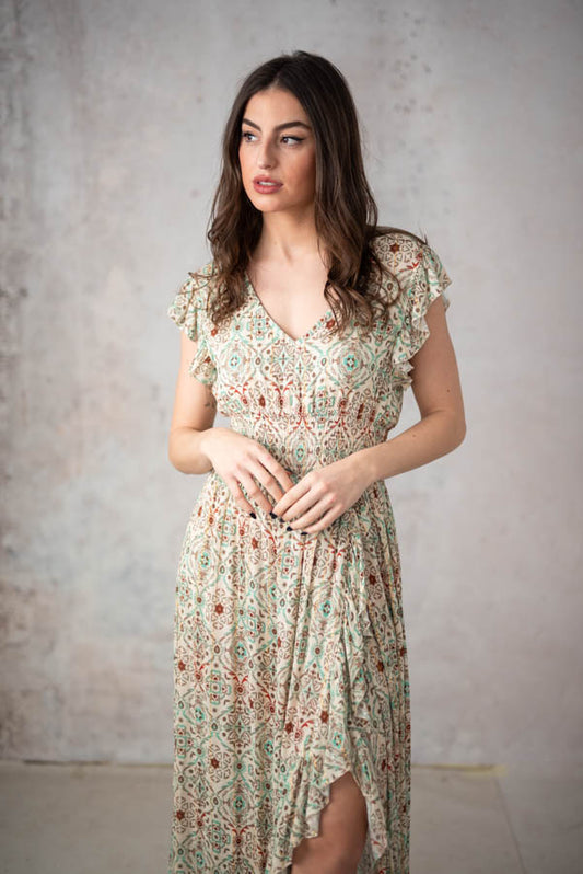 LANGES KLEID CARLOTA Grün