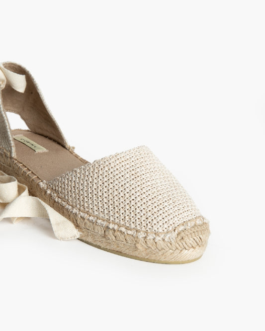 Flache Espadrille-Sandalen mit Häkel-Design – Boho-Chic für den Sommer