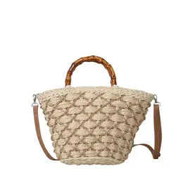Natur-Rafia-Tasche – Boho Chic mit Struktur beige