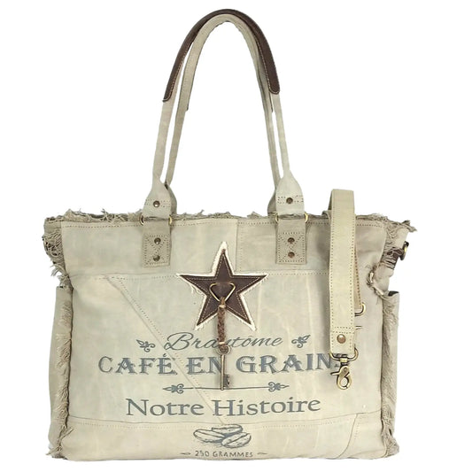Sunsa Damen Handtasche. XXL Große Schultertasche aus Canvas