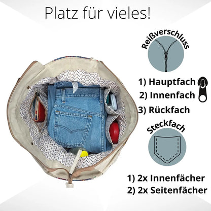 Sunsa Damen Handtasche. XXL Weekender Tasche aus Canvas